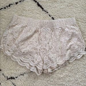 Forever 21 lace lined shorts